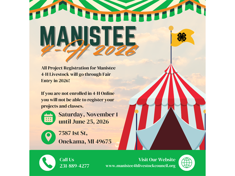 Logo for 2026 Manistee County 4-H Showcase