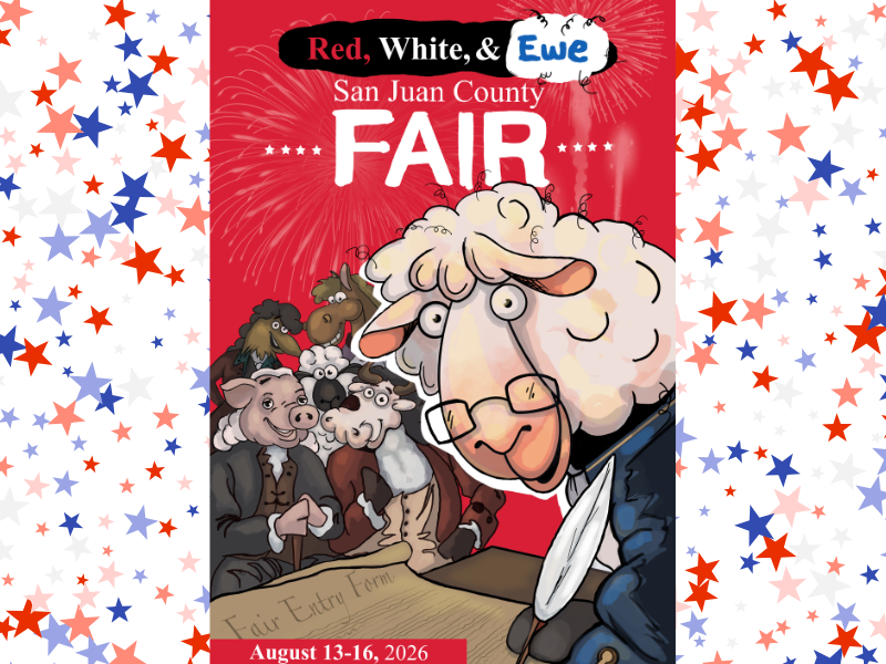 Logo for San Jaun County Fair 2026